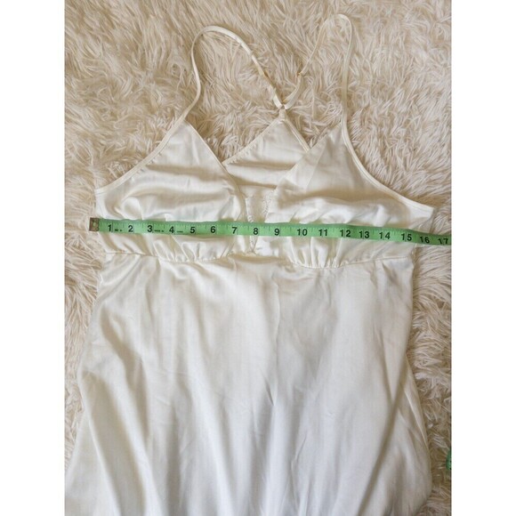 Flora White Night Gown Slip Dress Nightie size Medium - Picture 5 of 7
